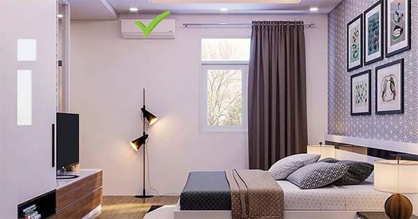 tư vấn vị trí lắp đặt điều hòa cho phòng ngủ đạt hiệu quả tối ưu