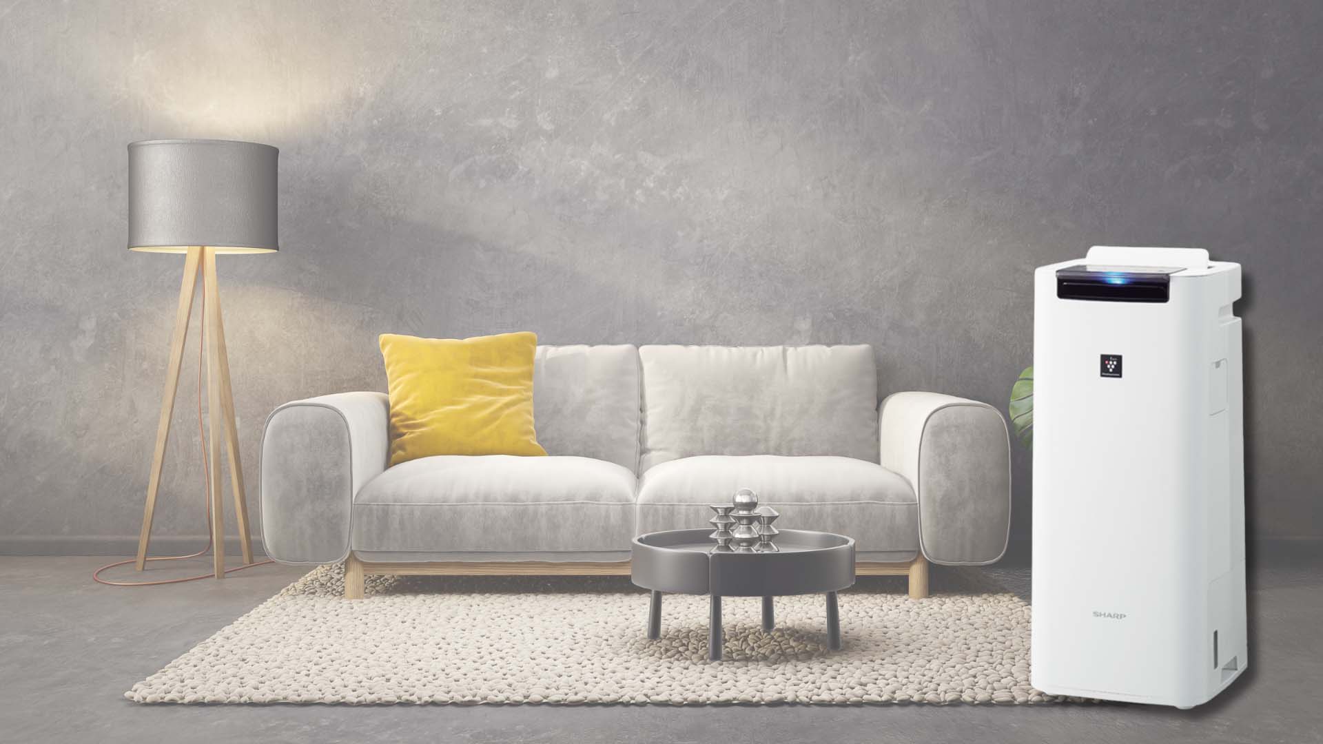 SHARP シャープ 空気清浄機 KI-NS40-W 2022年製 スリム&コンパクト