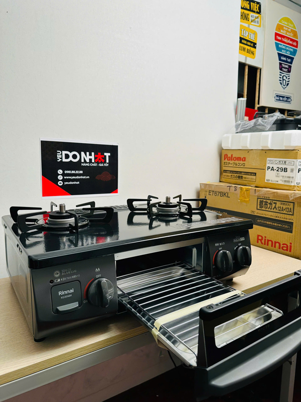 Bếp gas rinnai KG35NBKR nội địa nhật mới nguyên thùng