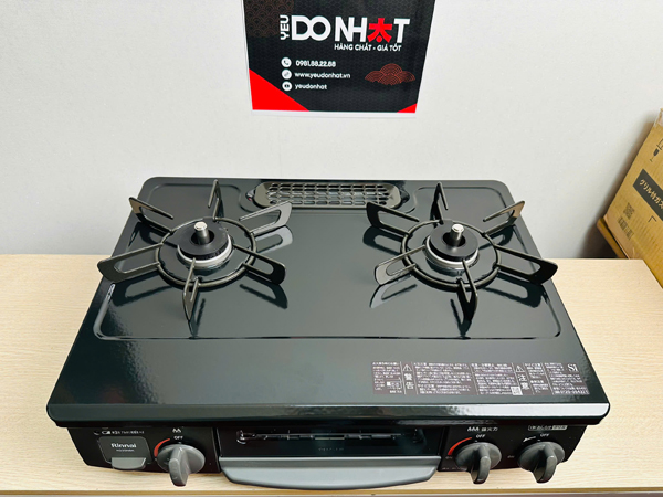 Bếp gas rinnai KG35NBKR nội địa nhật mới nguyên thùng