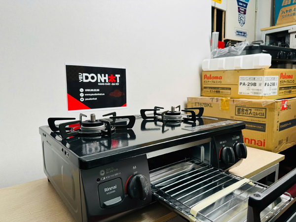 Bếp gas rinnai KG35NBKR nội địa nhật mới nguyên thùng