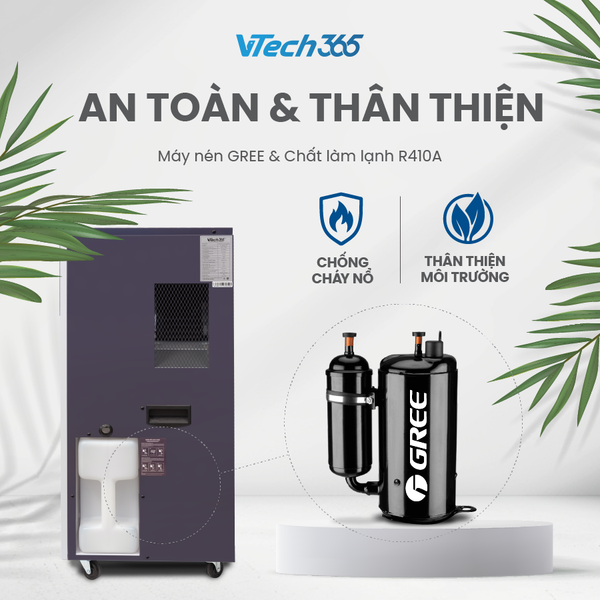 Máy hút ẩm công nghiệp VTECH365 VT-HA1000-CN 100L/ngày