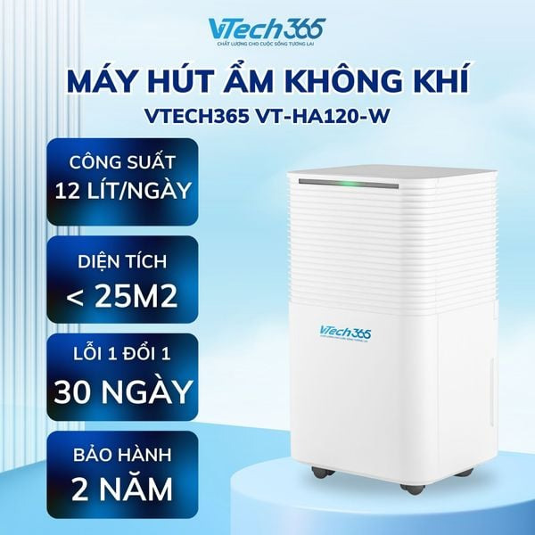 máy hút ẩm VTech365 VT-HA120-W chính hãng
