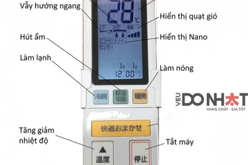 Hướng Dẫn Sử Dụng Điều Khiển - Remote Điều Hòa Panasonic Tiếng Nhật